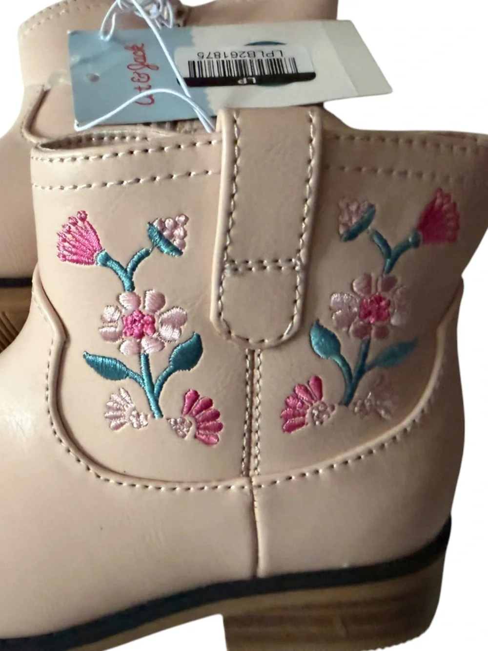 ❌Cat & Jack Pink Embroidered Whitly Western Boot- NWT Size 11